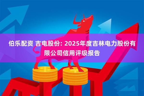 伯乐配资 吉电股份: 2025年度吉林电力股份有限公司信用评级报告